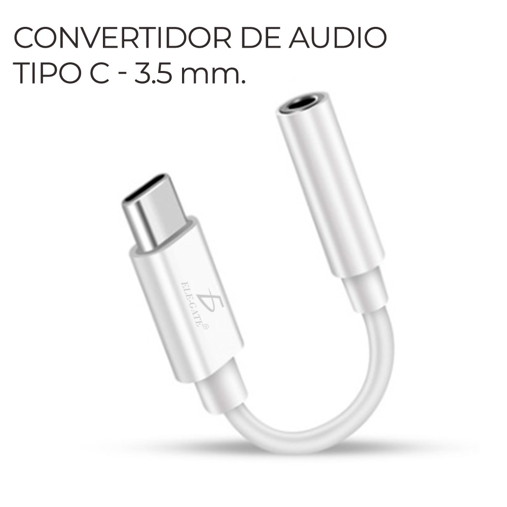 Adaptador De Auriculares TYPE-C Tipo C A 3.5 Mm