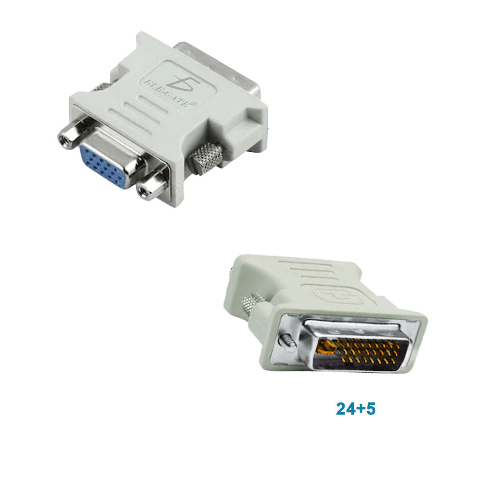 Adaptador Vga Dvi I Dvi-I 24+5 Dual Convertidor Video