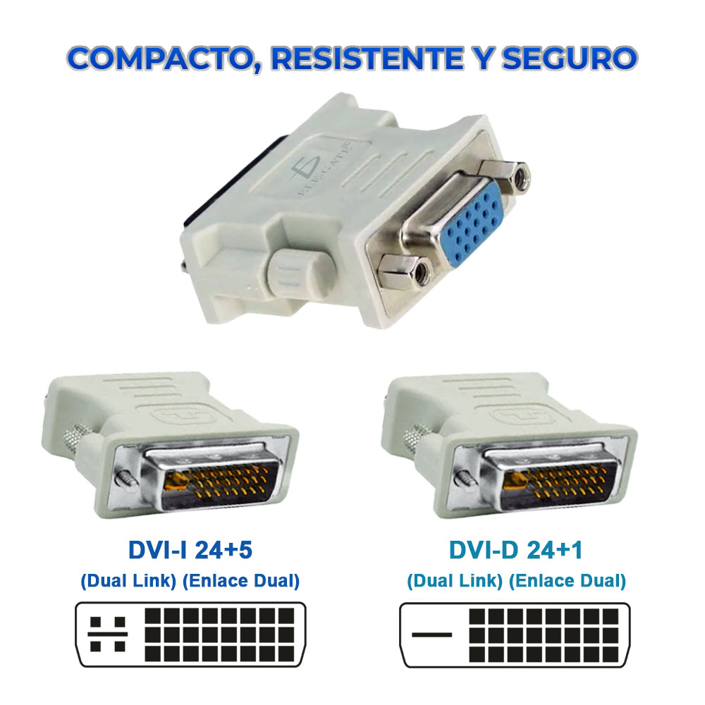 Adaptador Vga Dvi I Dvi-I 24+5 Dual Convertidor Video - Image 3