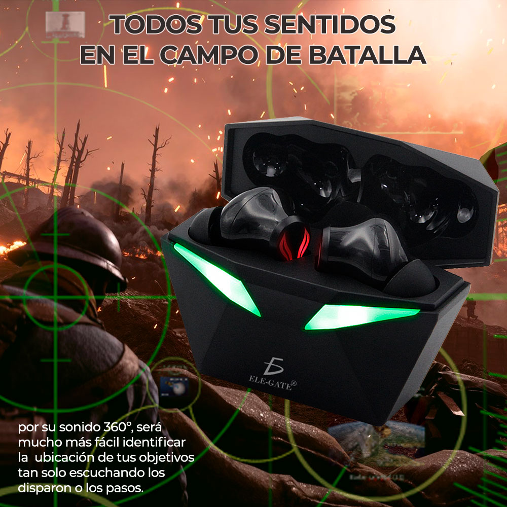 Auriculares Extraterrestre Gamer Inalámbricos Bluetooth 5.1