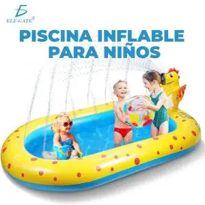 Alberca inflable con Aspersores