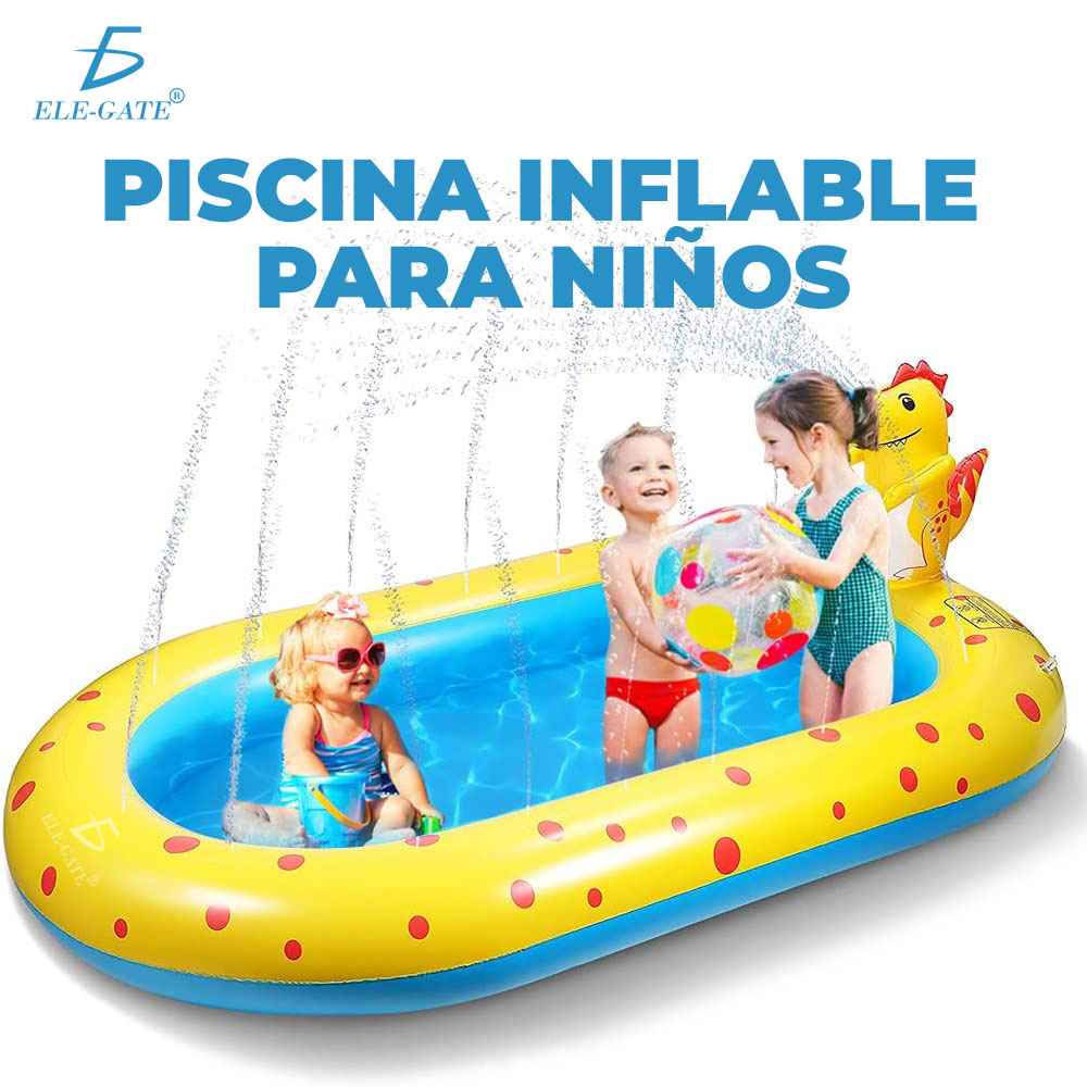 Alberca inflable con Aspersores