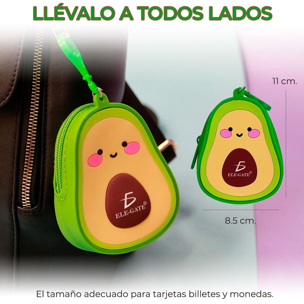 Monedero De Aguacate Con Silicon