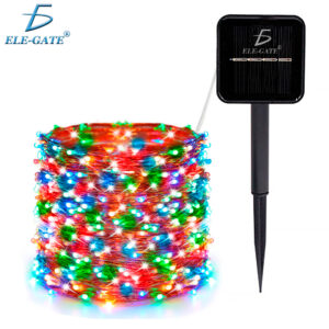 Luces Serie Solar Exterior Fiesta Navidad Tira 20 Metros