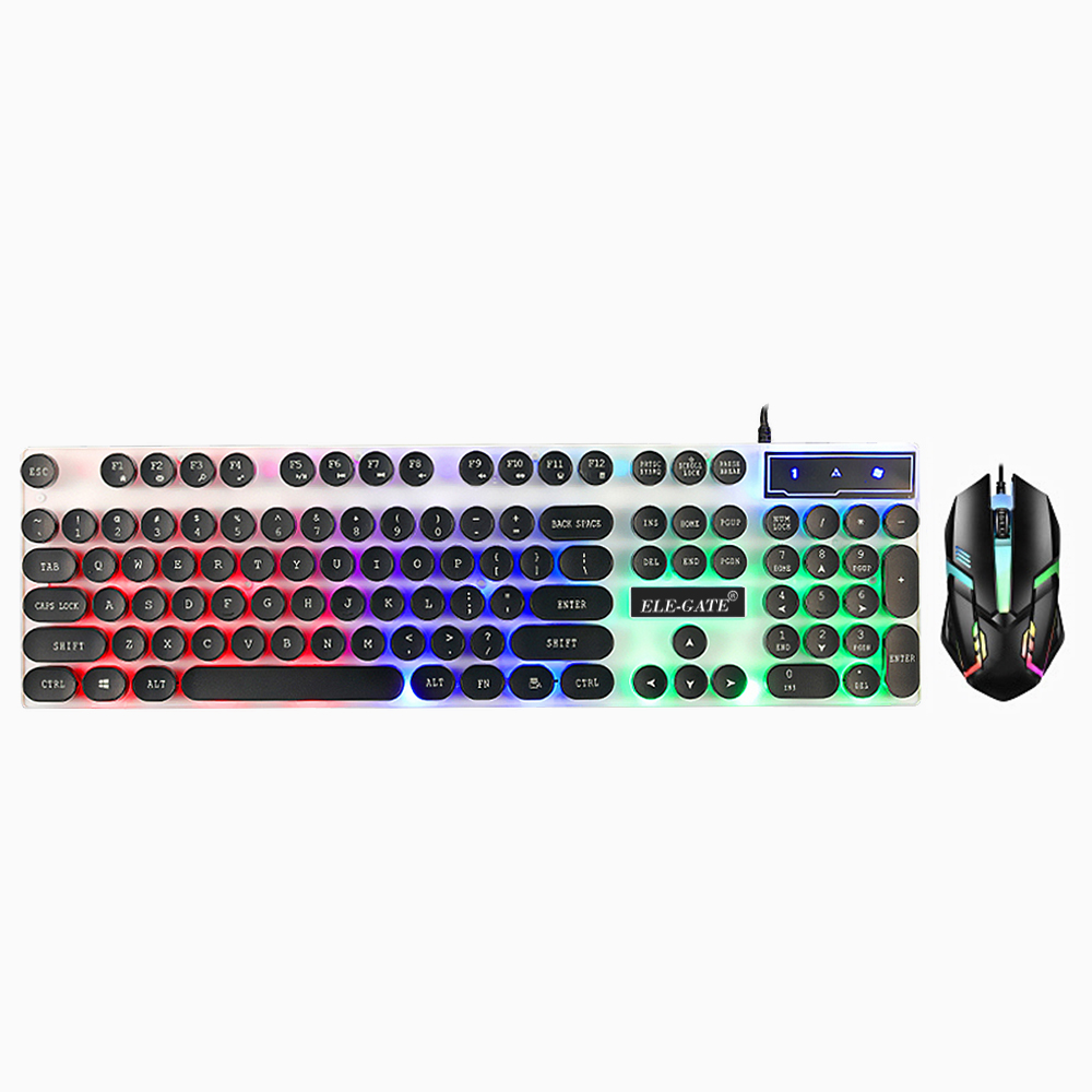 Kit Teclado Mouse Gamer Luz Led Rgb Iluminado