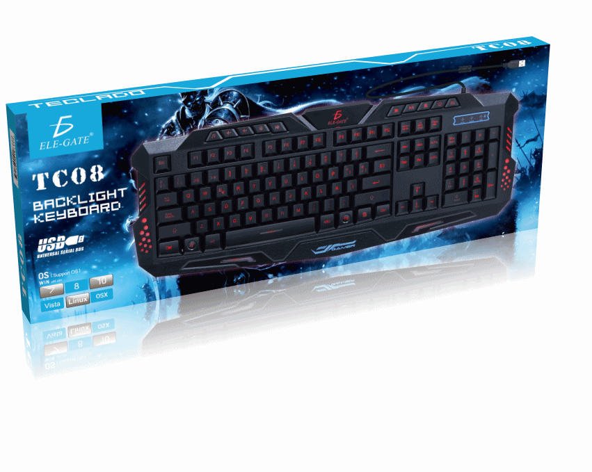 Teclado Gamer Rgb Alambrico Luz USB - Image 3