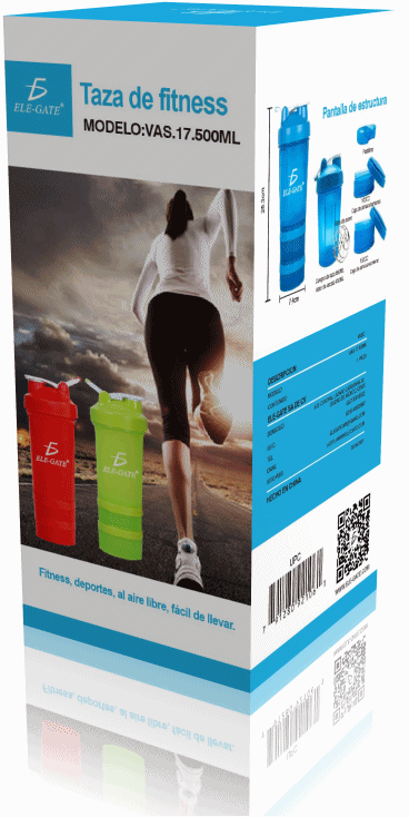 Vaso Mezclador De Proteínas Deportivo 4 Colores 500ML - Image 4