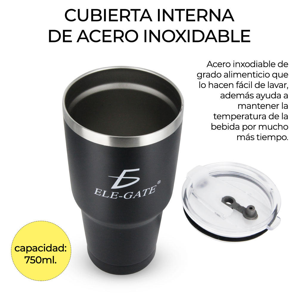 Taza Termo Acero Inoxidable Con Tapa Recipientes Térmicos