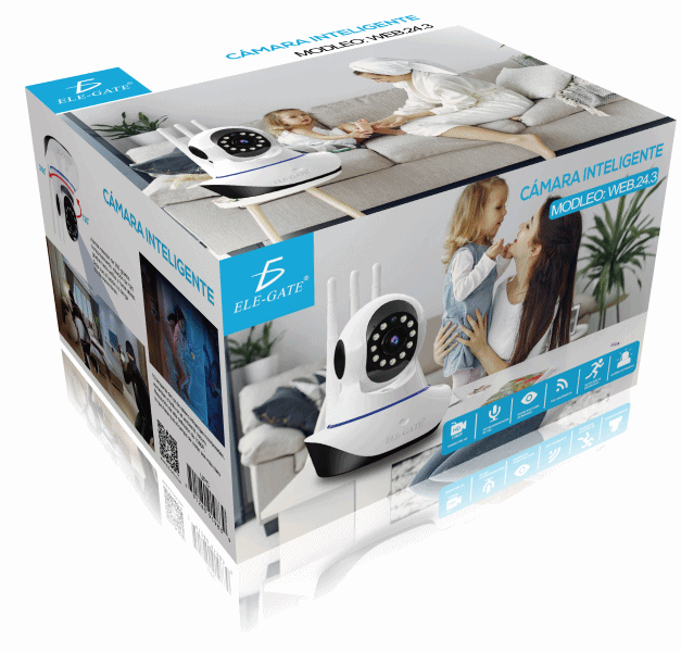 Camara Seguridad Ip 3 Antenas Wifi Full Hd Vision Nocturna Con Alarma Casa Oficina - Image 5