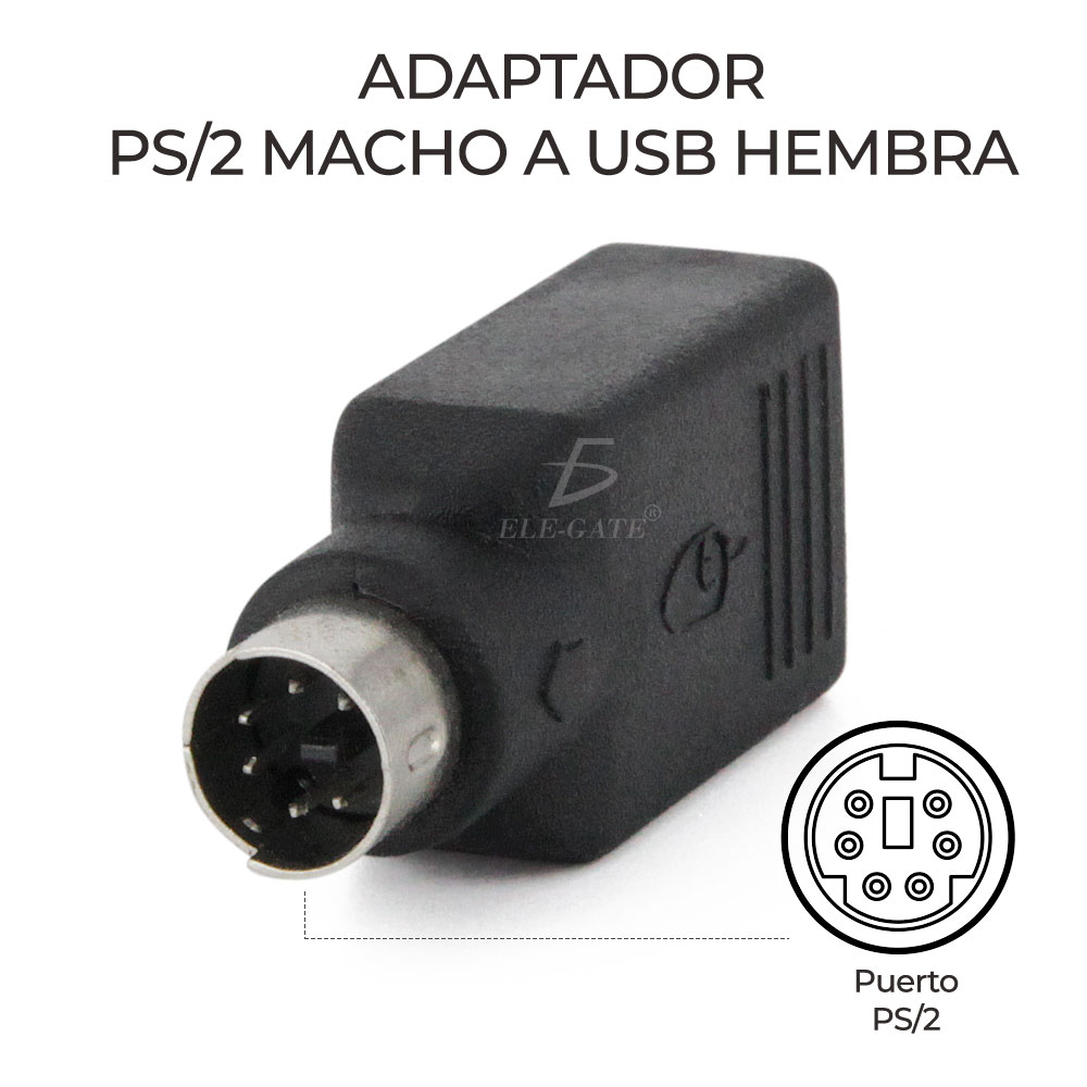 Adaptador Ps2 Macho A Usb Hembra