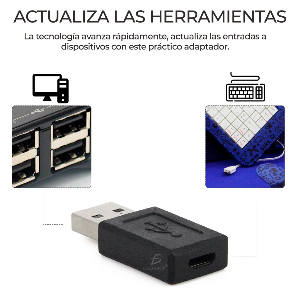 Adaptador Micro V8 a USB