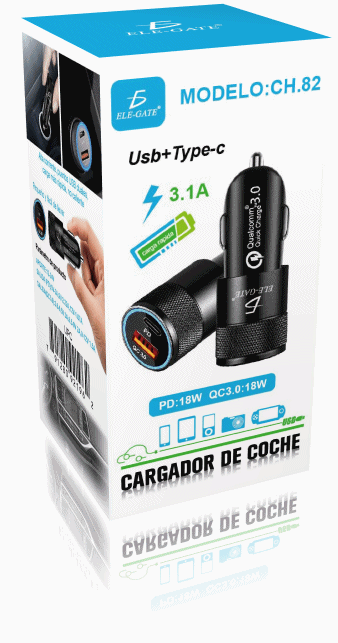 Cargador De Coche Usb De Carga Rápida Qc3.0+pd Tipo C - Image 5