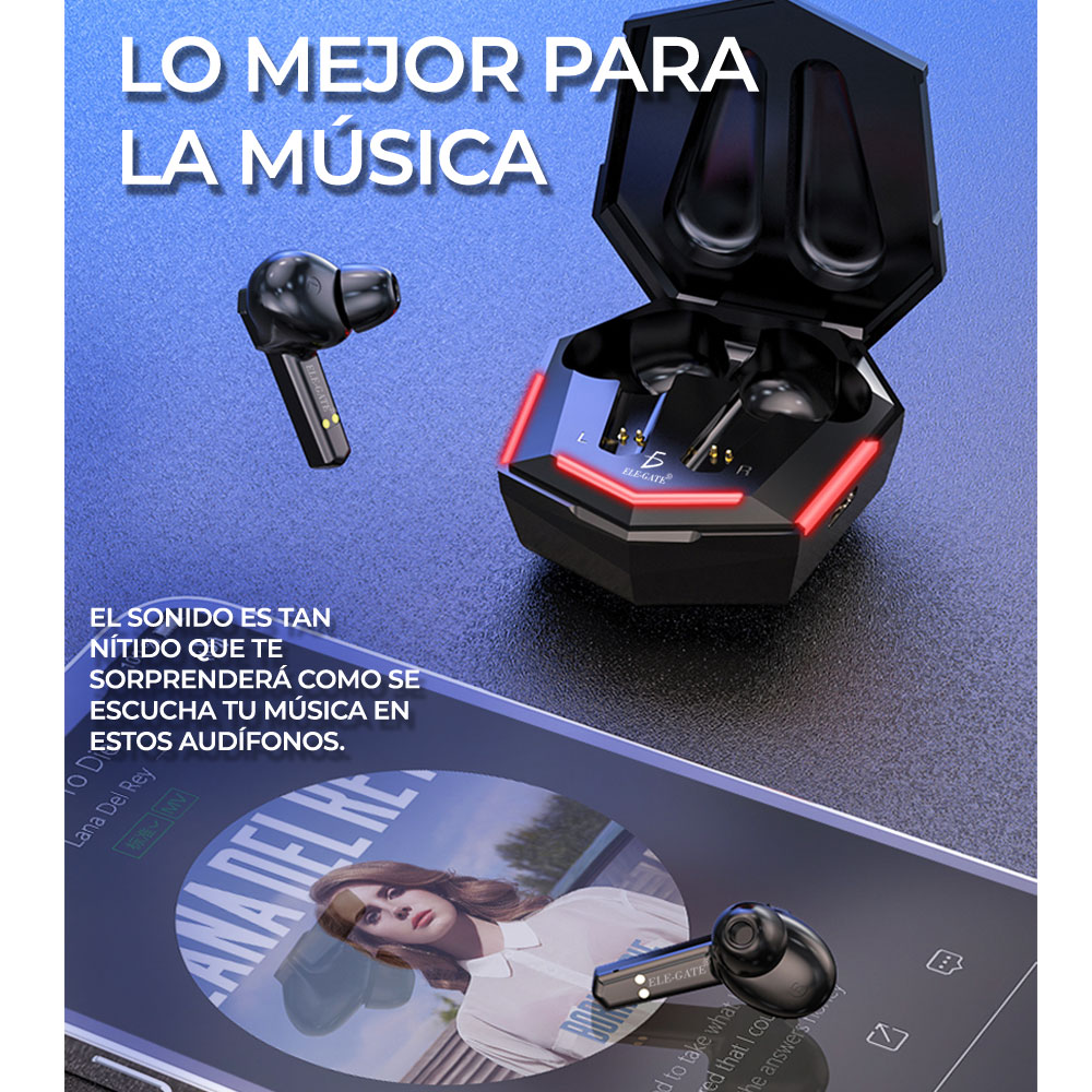 Auriculares Gamer Inalámbricos Bluetooth 5.1 Con Base Profund