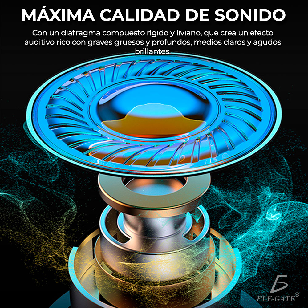 Auriculares X15 Gamer Inalámbricos Bluetooth 5.1 Con LED