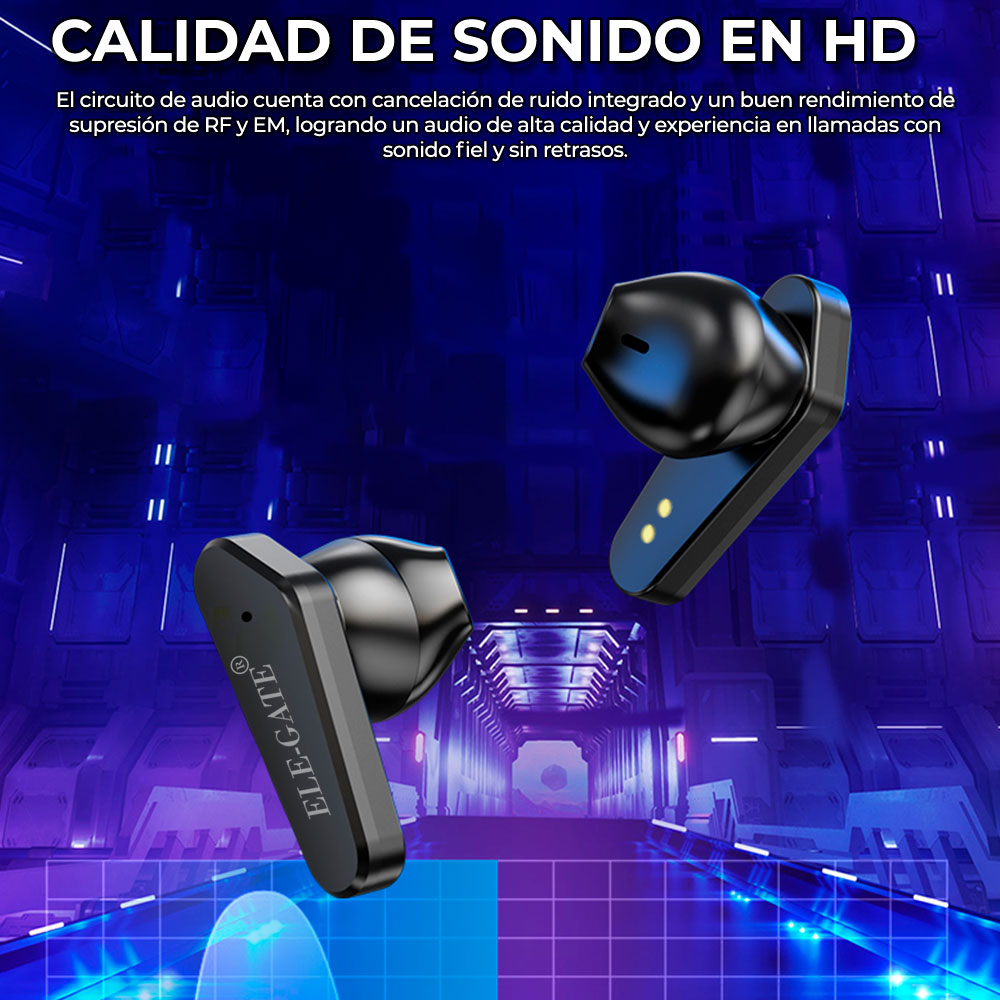 Auriculares X15 Gamer Inalámbricos Bluetooth 5.1 Con LED