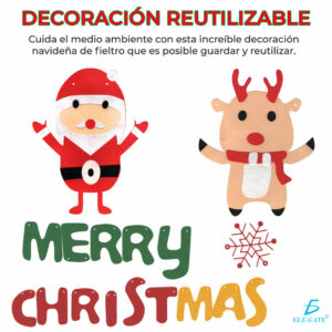 Banderines Para Decoración Navideña Por 8pzs