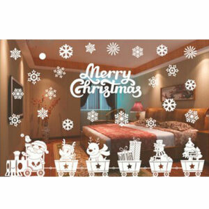 Calcomanías D Navidad La Ventana D Navidad Etiqueta