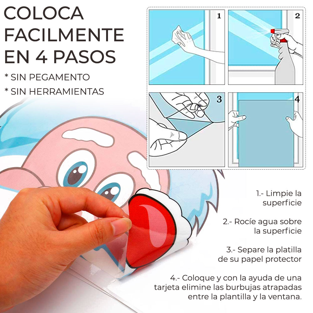 Calcomanías D Navidad La Ventana D Navidad Etiqueta