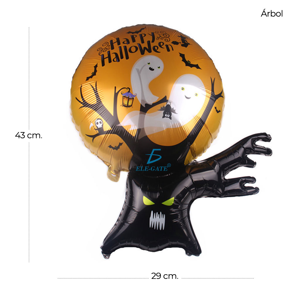 Globos De Aluminio De Halloween Fantasma Bruja Búho Monster