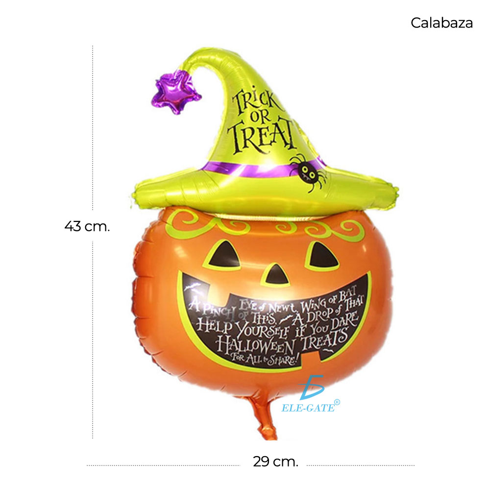 Globos De Aluminio De Halloween Fantasma Bruja Búho Monster