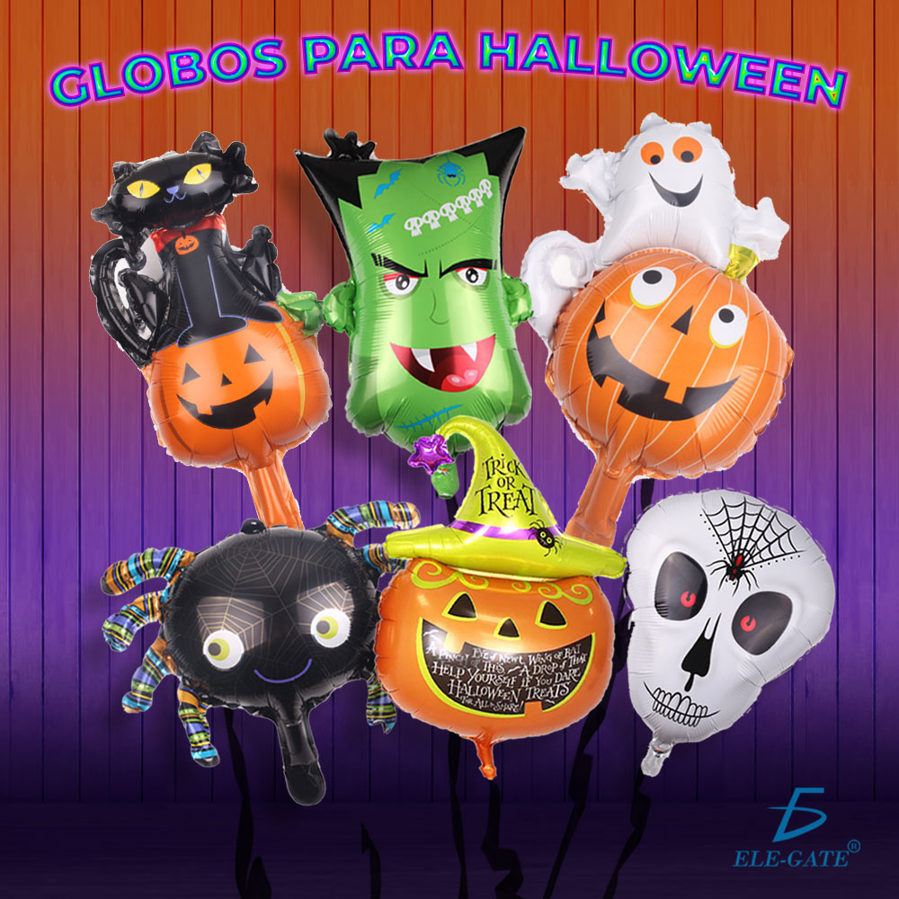 Globos De Aluminio De Halloween Fantasma Bruja Búho Monster