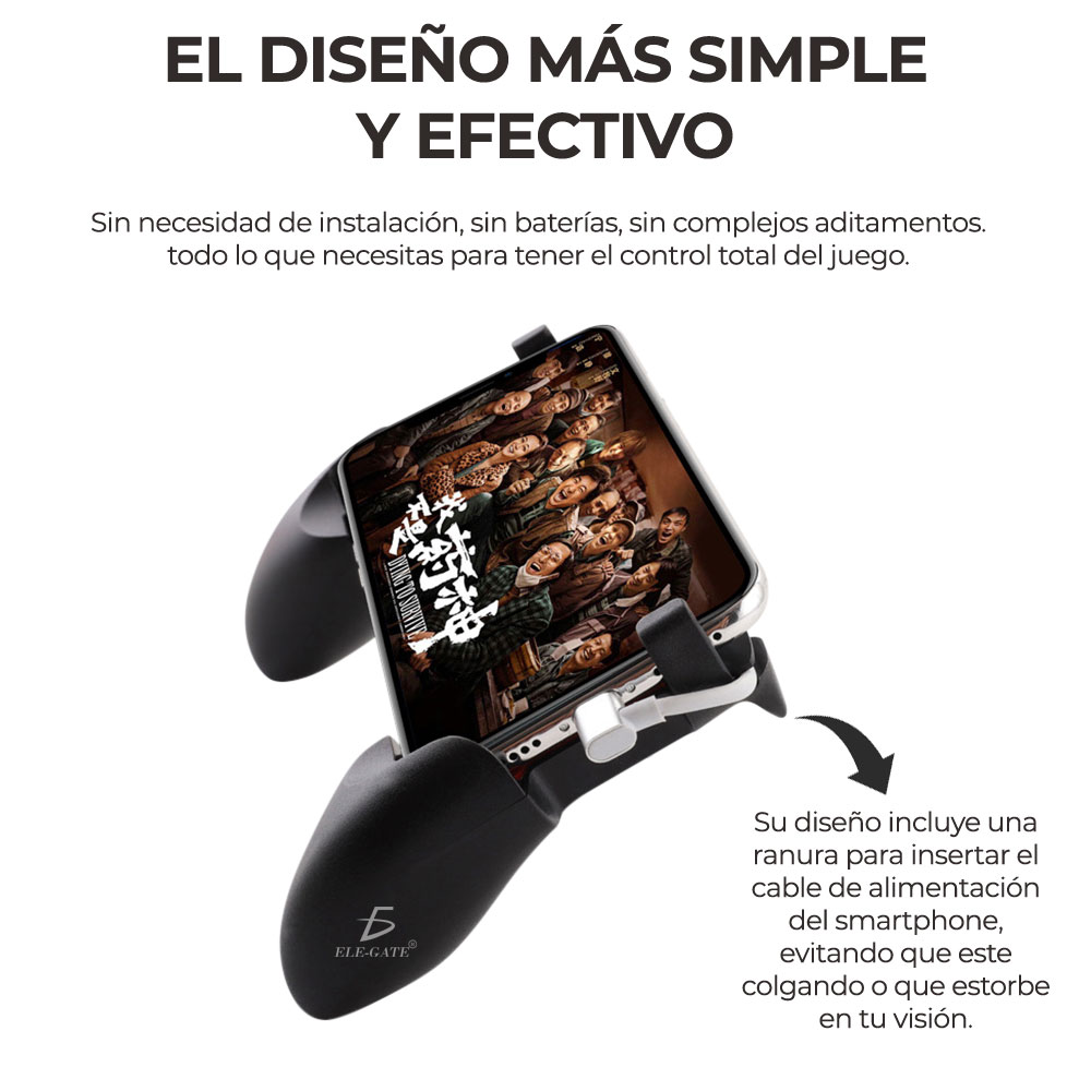 Gamepad Control Gatillos Joystick Parca celualr