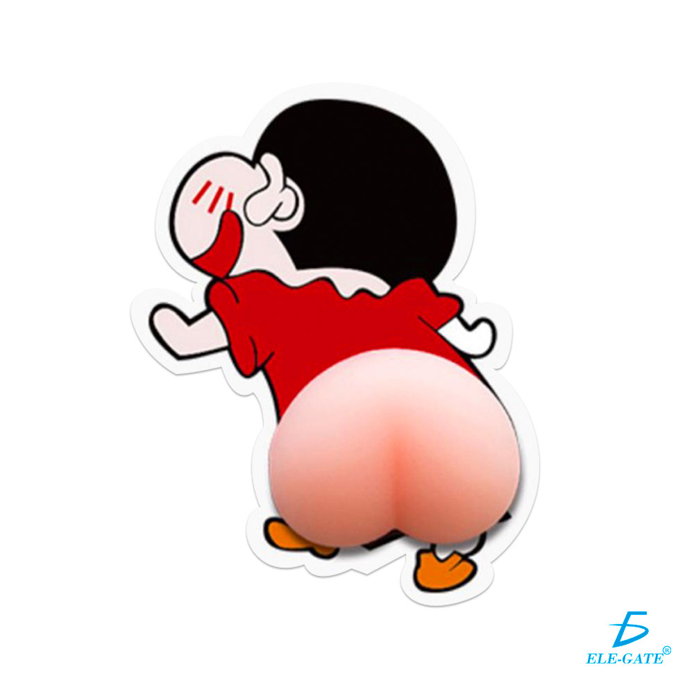 Etiqueta Engomada Anticolisión De Dibujos Animados De Silico Creyón Shin-Chan