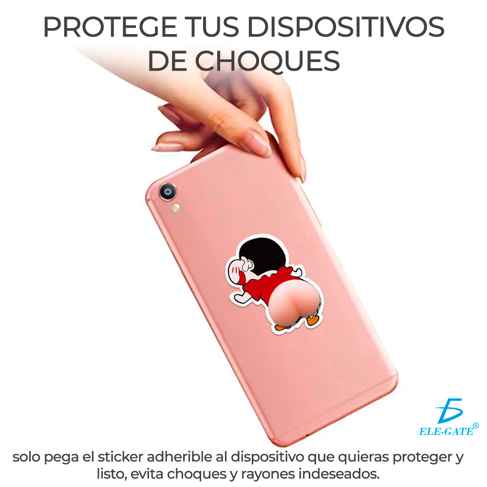 Etiqueta Engomada Anticolisión De Dibujos Animados De Silico Creyón Shin-Chan