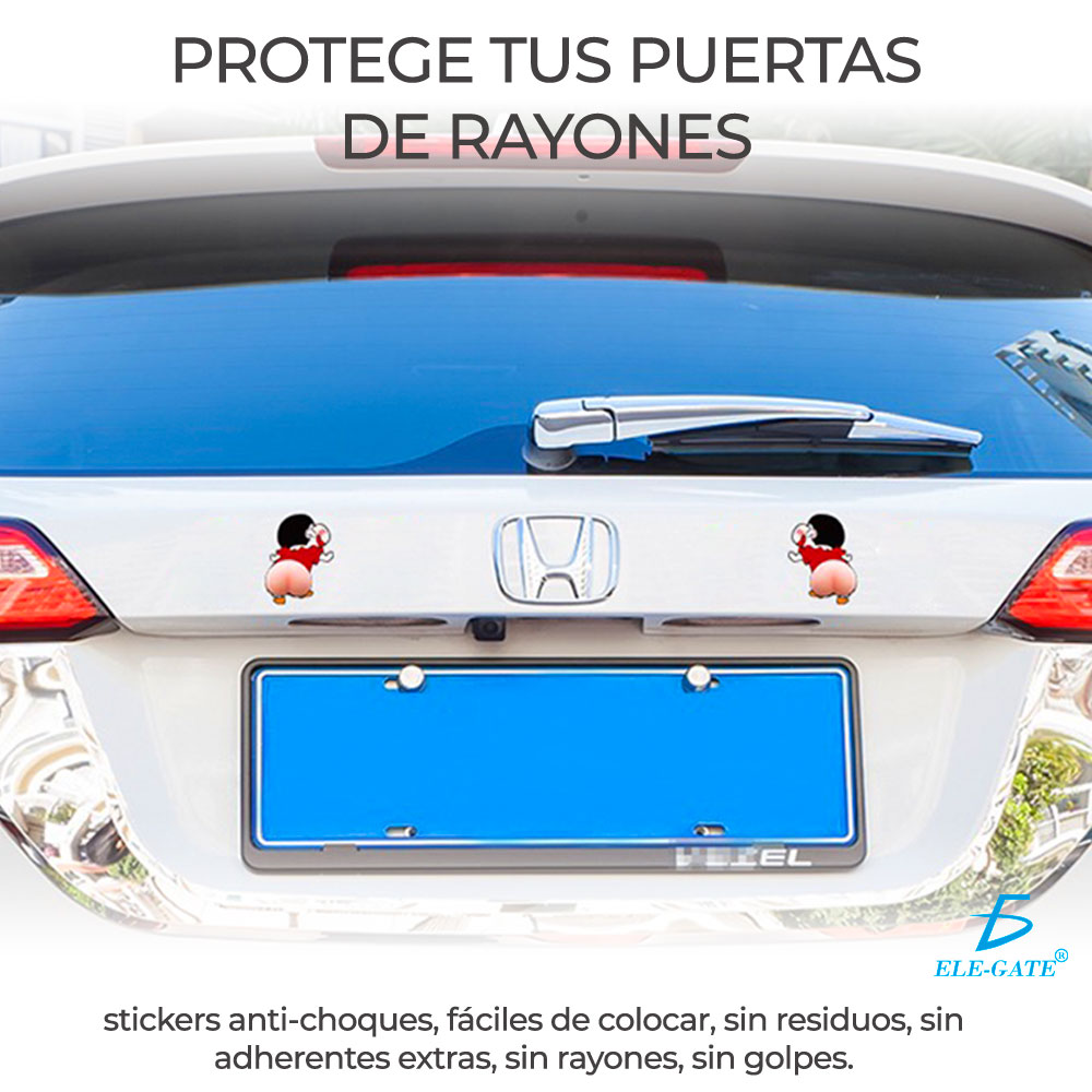 Etiqueta Engomada Anticolisión De Dibujos Animados De Silico Creyón Shin-Chan