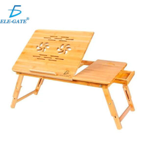 Mesa De Cama Bamboo Base Enfriadora Para Laptop 2 Ventiladores
