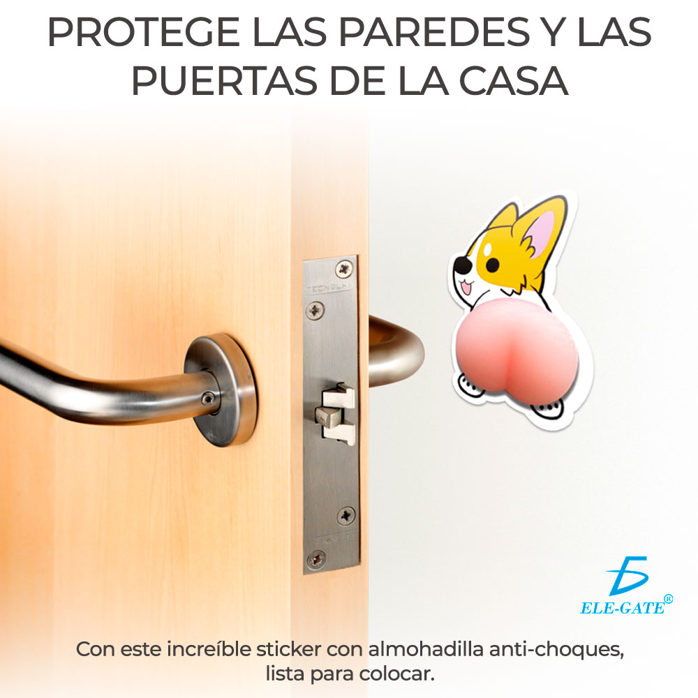 Etiqueta Engomada Anticolisión De Dibujos Animados De Silico