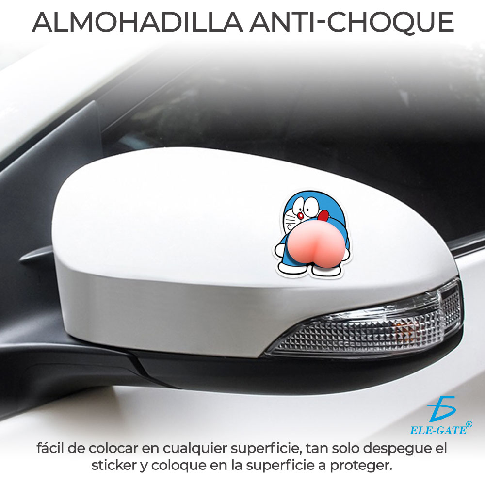 Etiqueta Engomada Anticolisión De Dibujos Animados De Silico Doraemon