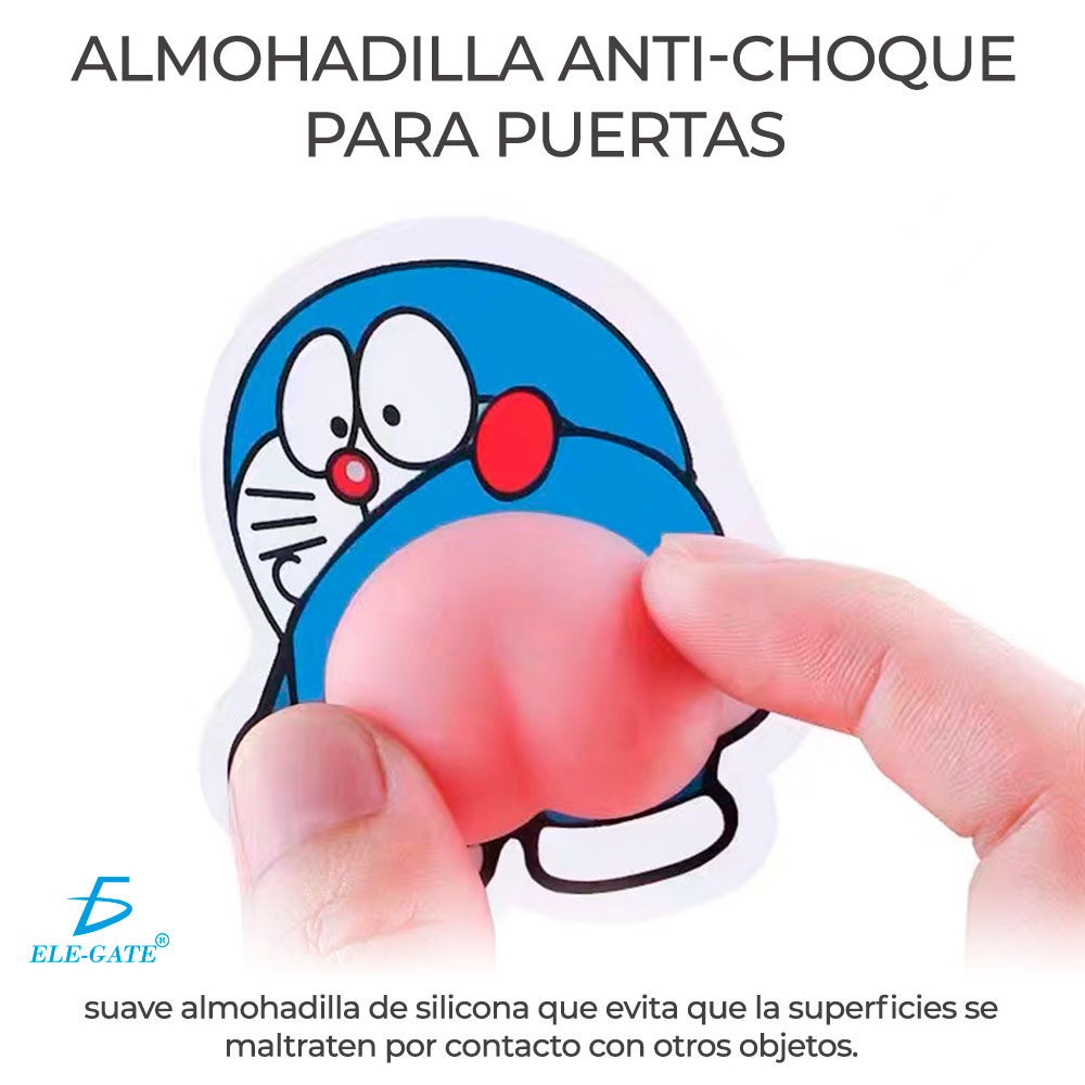 Etiqueta Engomada Anticolisión De Dibujos Animados De Silico Doraemon