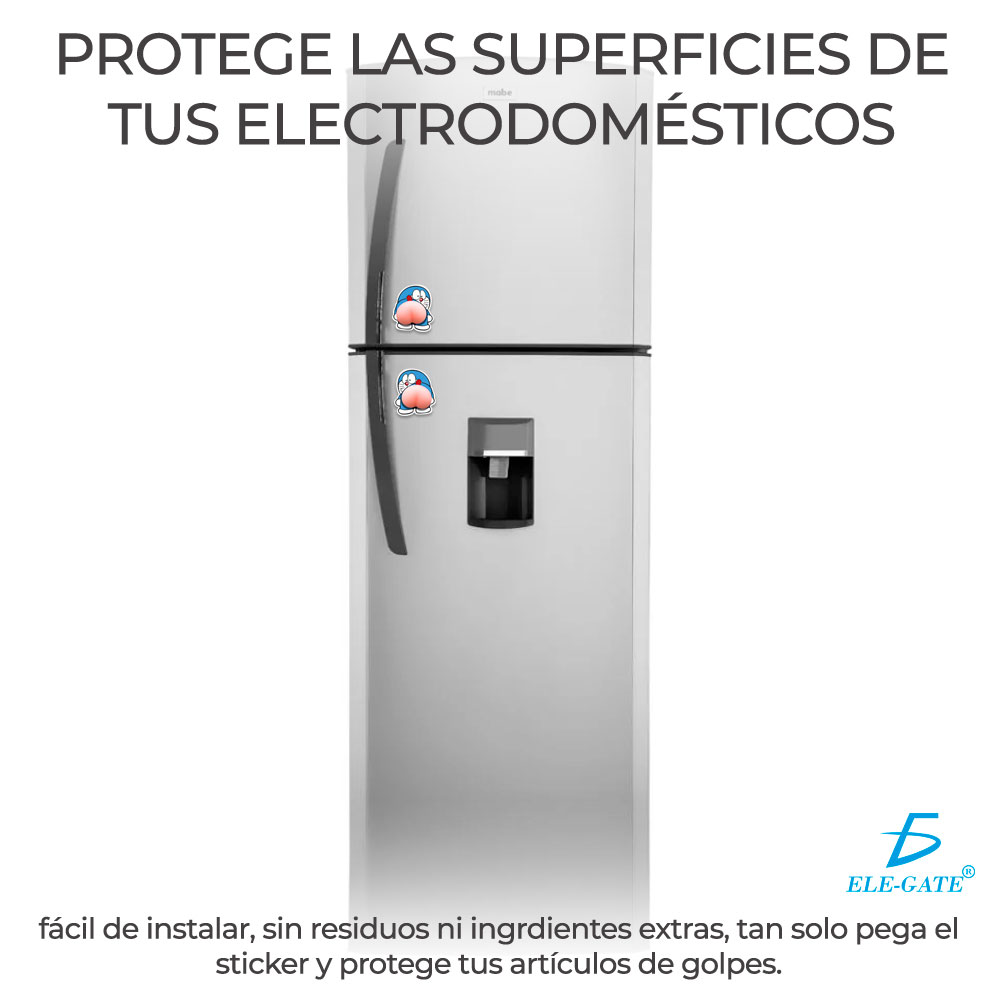 Etiqueta Engomada Anticolisión De Dibujos Animados De Silico Doraemon