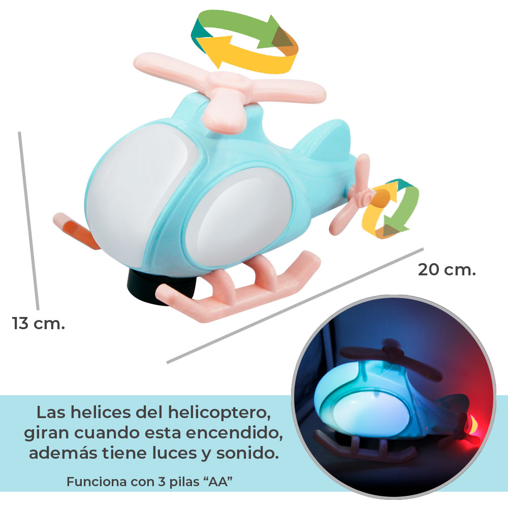 Helicóptero con luces para niño Model:JUG.A333-47