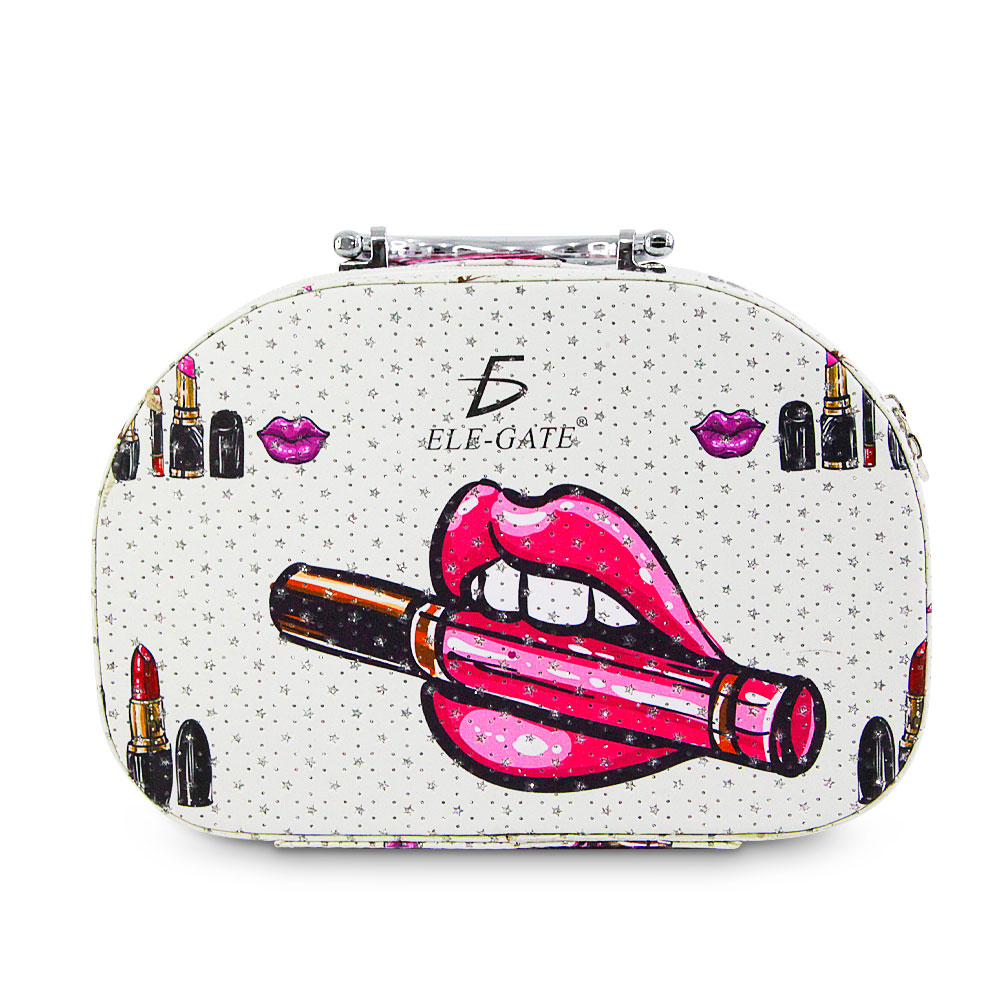 Cosmetiquera Neceser Estampado Kit De 3 Pzas Viaje Estuche MAQ.09.7