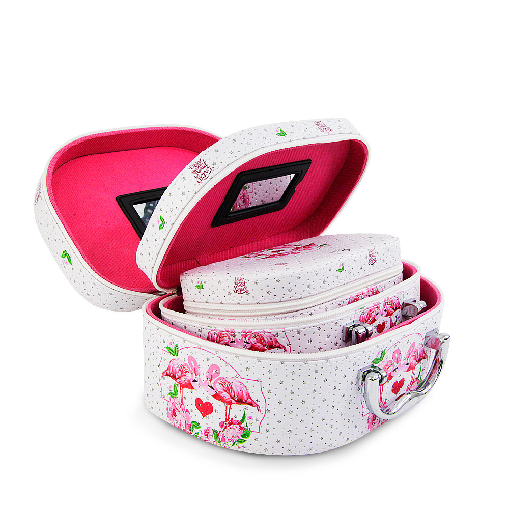 Cosmetiquera Neceser Estampado Kit De 3 Pzas Viaje Estuche MAQ.09.8