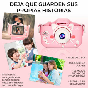 Cámara Digital Deportiva Para Niños De 2 Pulgadas Calidad de Imagen