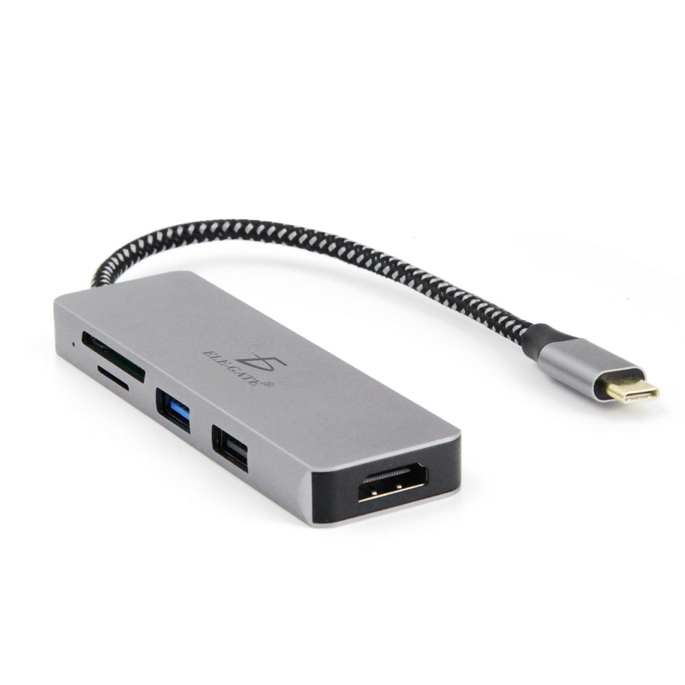 Hub Adaptador Hdmi 4k Usb 3.0 Sd Micro Sd Tipo C A Tipo C