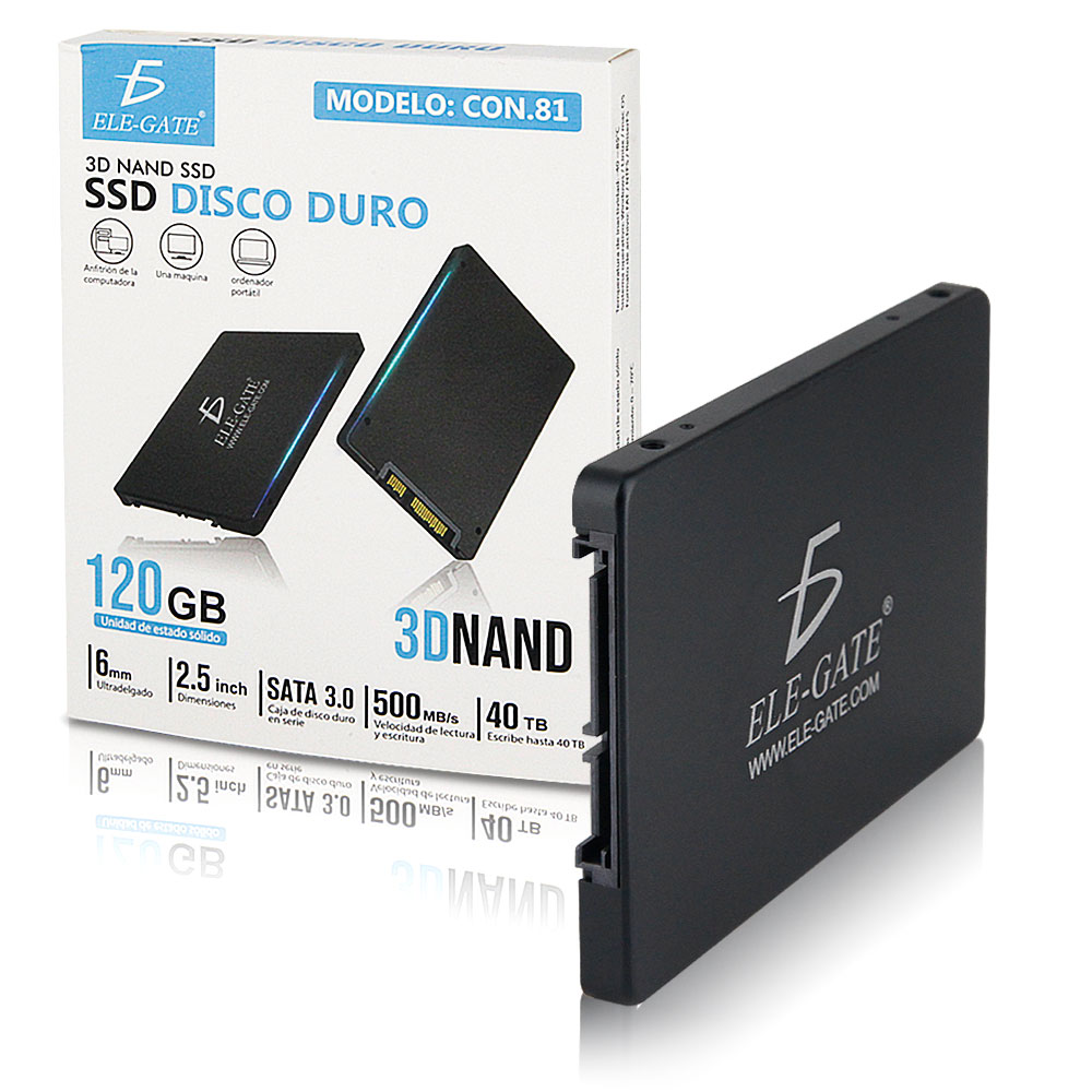 Disco Sólido SSD Interno 120GB 500MB/S SATA3.0 Nuevo