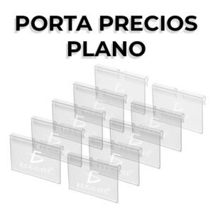 Porta Precio Plano Preciador Góndolas Autoservicios