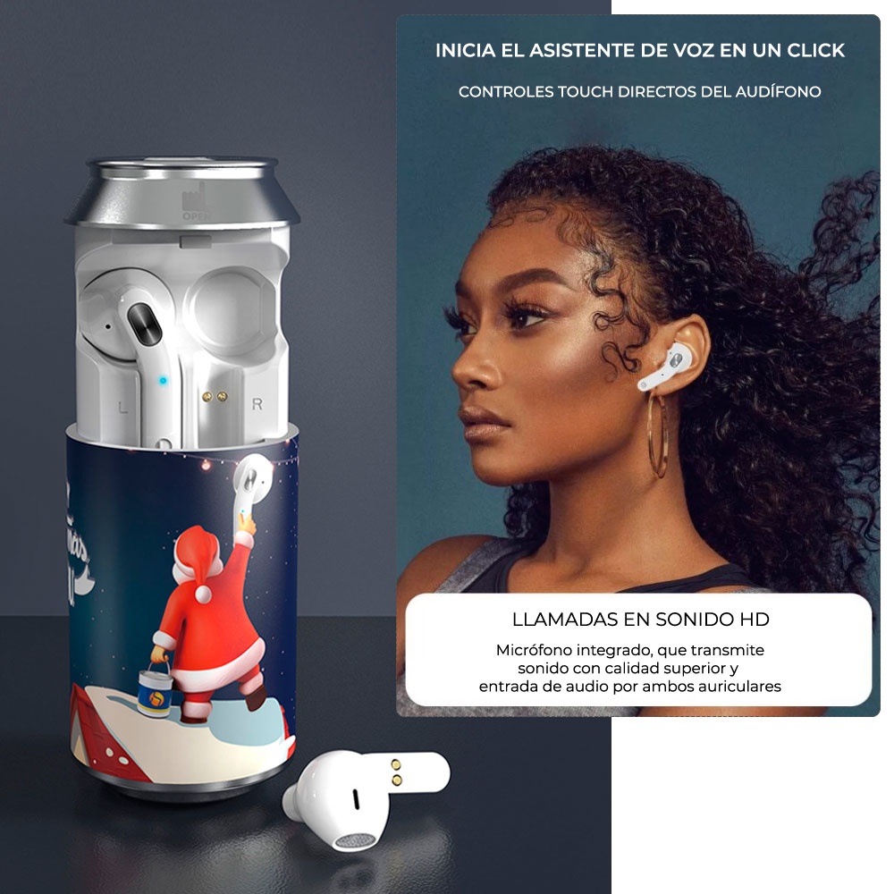 Audífonos Inalámbricos Bluetooth Y Cargador De Batería - Image 3