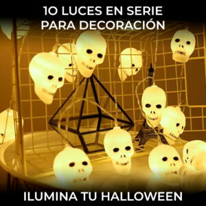 Serie De Halloween Luz Led Calavera Decoracion
