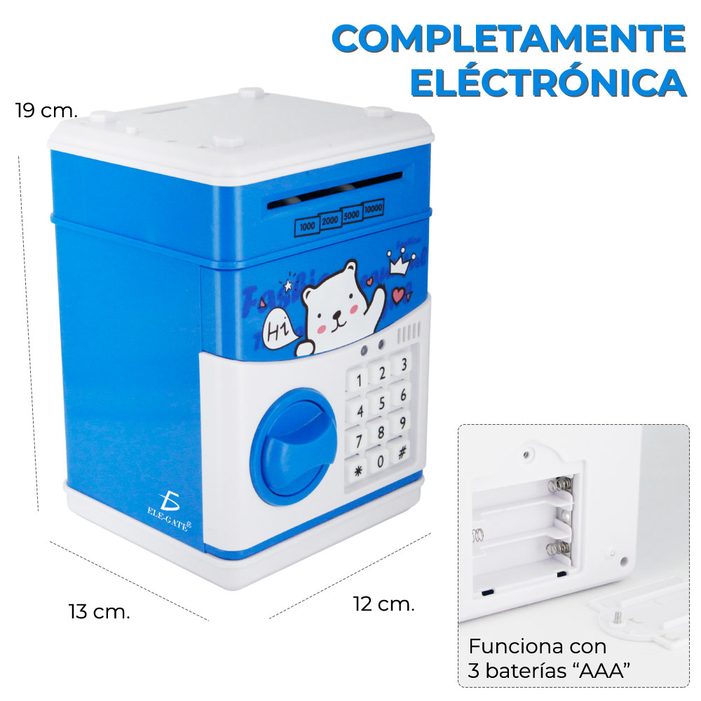 Alcancia Electronica Caja Seguridad Clave Para Niños
