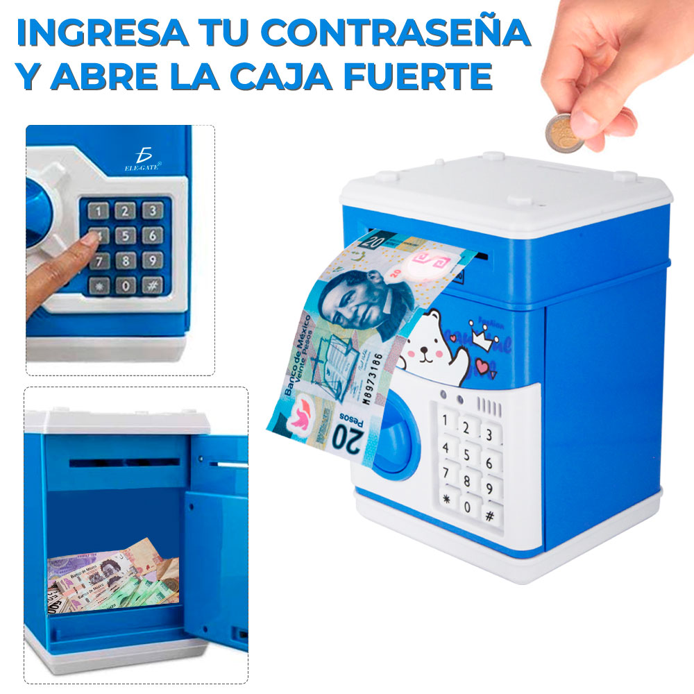 Alcancia Electronica Caja Seguridad Clave Para Niños