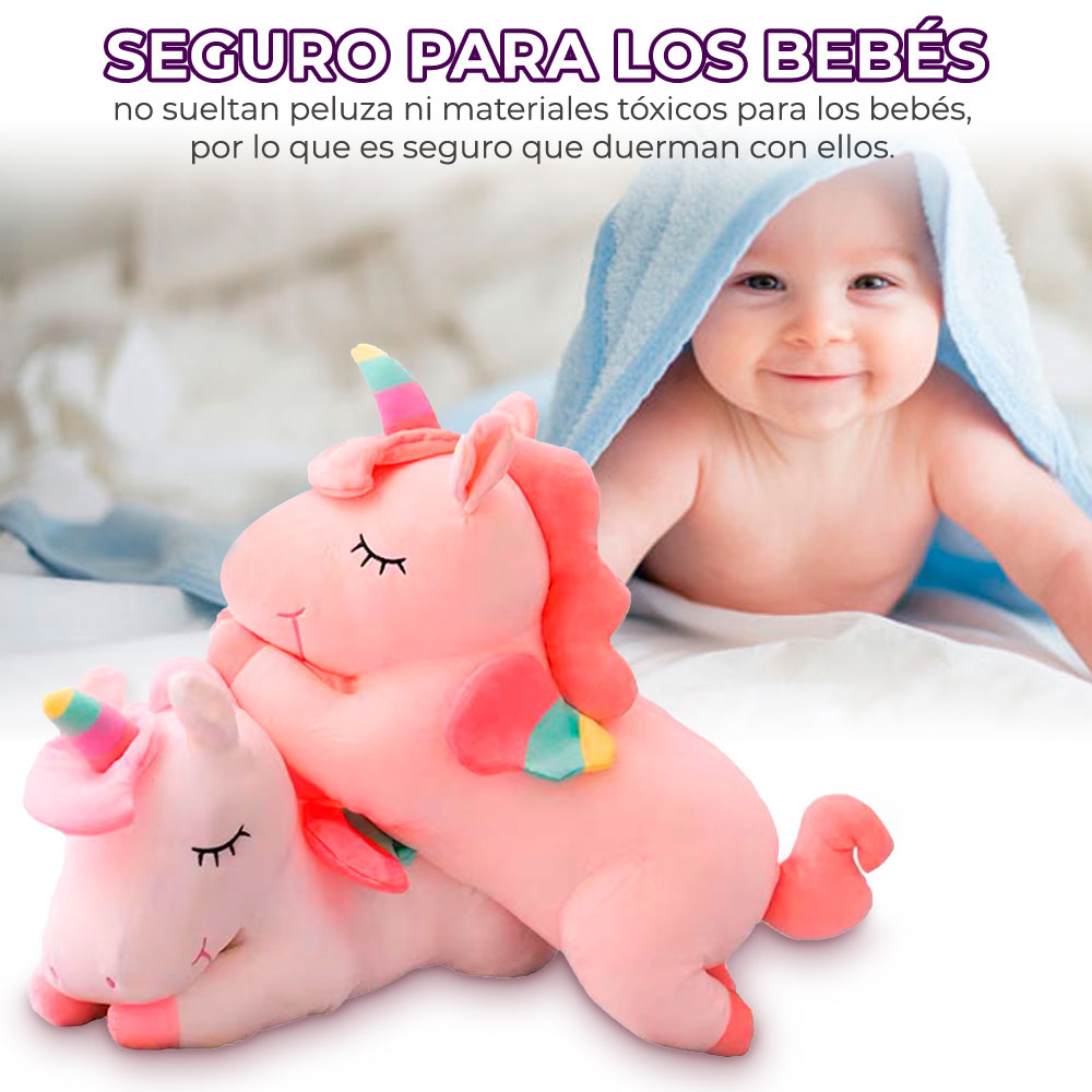Unicornio Pony De Peluche Arcoiris Juguete Suave de 75cm