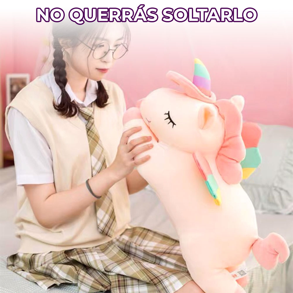 Unicornio Pony De Peluche Arcoiris Juguete Suave de 75cm