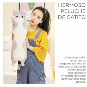 Juguetes de Peluche Con Forma De Gato Para Dormir 70cm