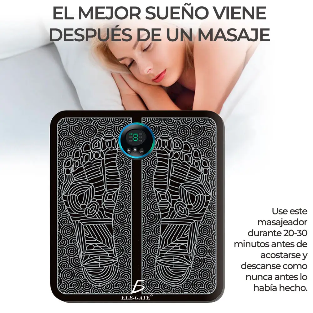 Masajeador Pies Eléctrico Estimulador Muscular Portatil