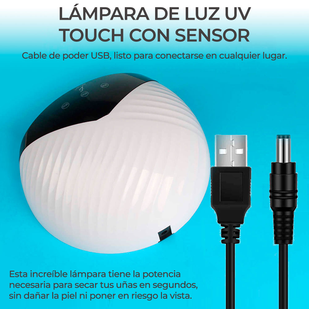 Lámpara De Uñas 150w 12 Led Uv Secador De Uñas Portátil